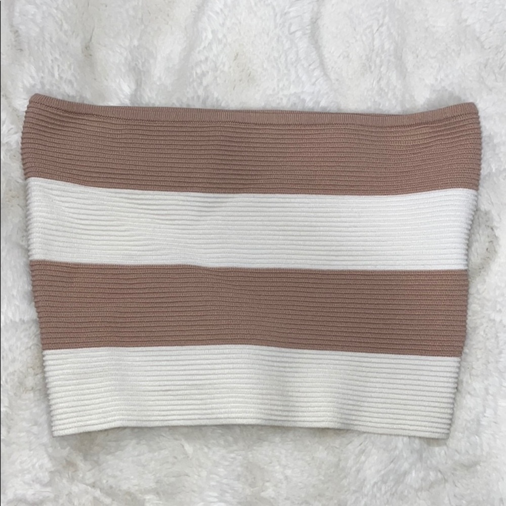 Striped tube top